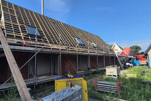 Woning in aanbouw